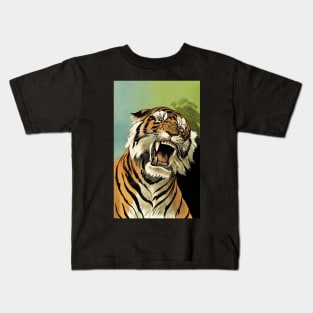 Circus Series Roaring Tiger Kids T-Shirt